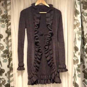 Italian made wool cardigan sweater